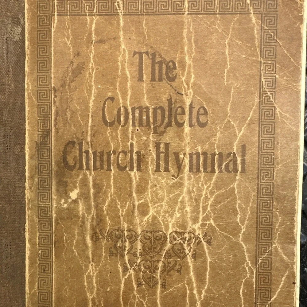 Antique 1925 Church Hymnal‎ Shaped Note Vintage Primitive Farmhouse Decor